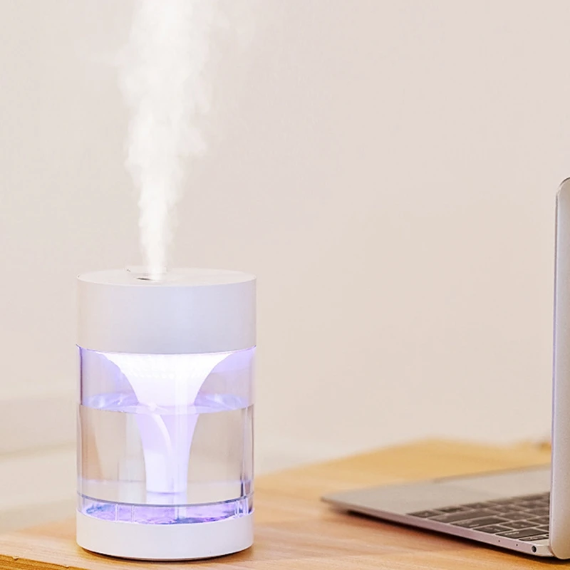 450Ml USB Diffuser Aroma Essential Oil Humidifier Ultrasonic Diffuser 7 Color Change LED Night Light Cool Mist for Home