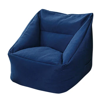

Beanbag Cover Lounger Square Home Office Chair Sofa Lazy Protective No Filler Side Pouch Bedroom Furniture Living Room Washable