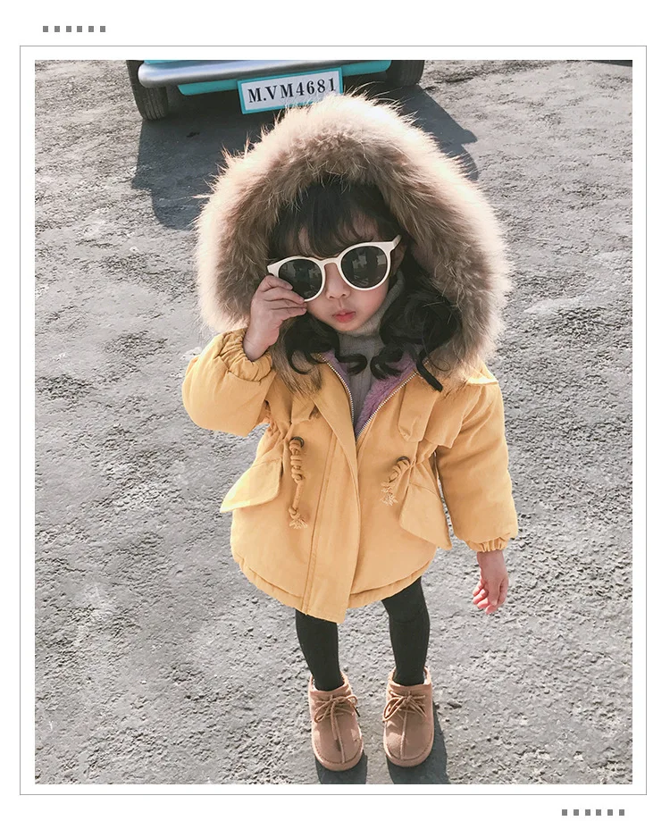 Коллекция года, осенне-зимняя куртка для маленьких девочек, Вельветовая флисовая куртка с капюшоном для малышей Верхняя одежда для мальчиков возрастом от 1 года до 8 лет, пальто Детская парка
