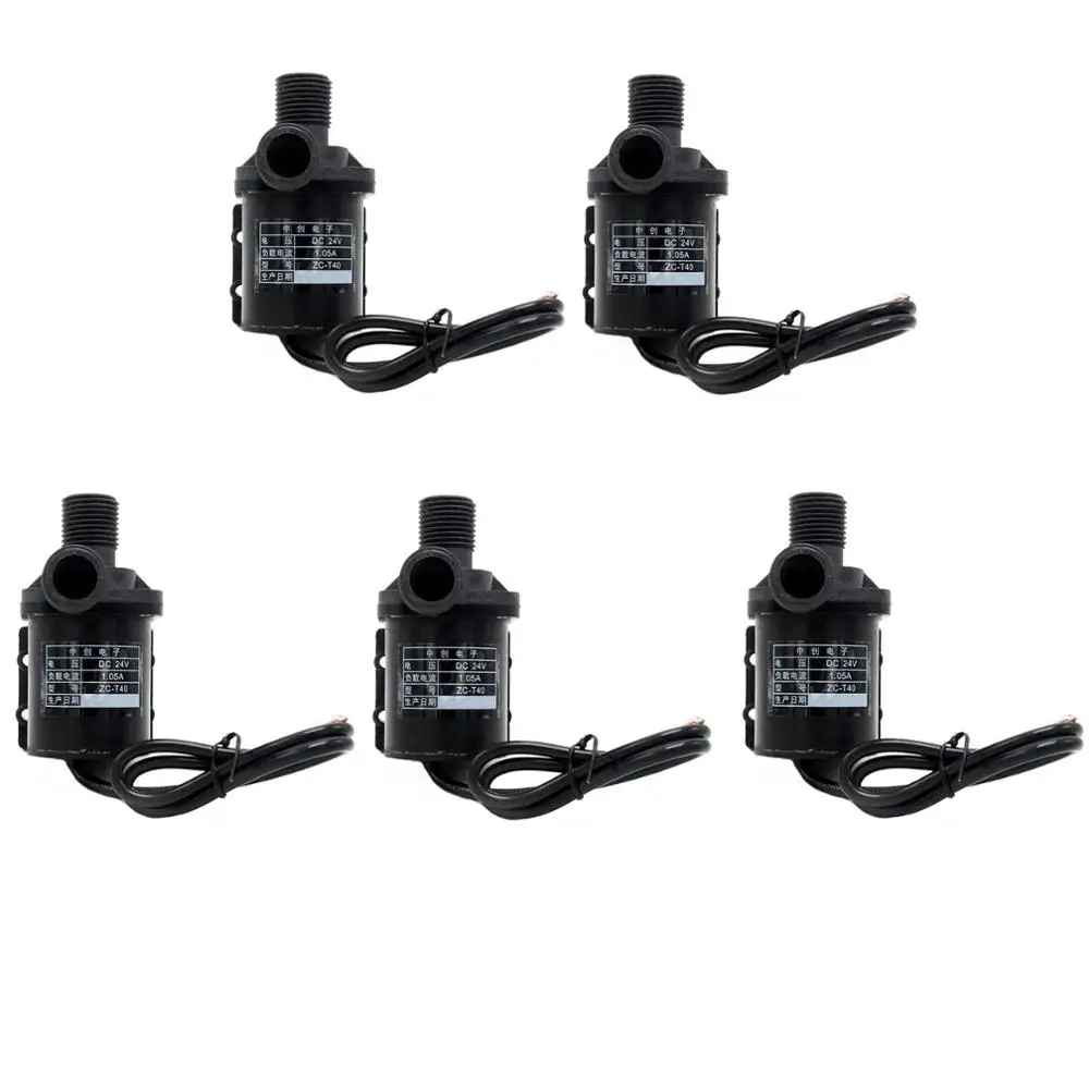 

5pcs 24V ZC-T40 DC Mini Brushless Magnetic Hot Water Pump High Temp 100 Degrees C