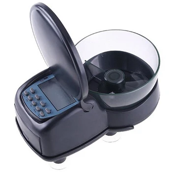 

Automatic Aquarium Tank Fish food Timer Feeder Black