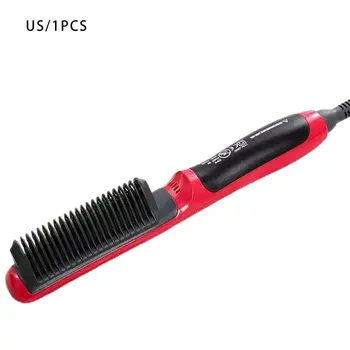 

Straightener Ceramic Hair Straighteners Multifunctional Hair Brush Curling Iron Straightening Comb Quick Hair Styler
