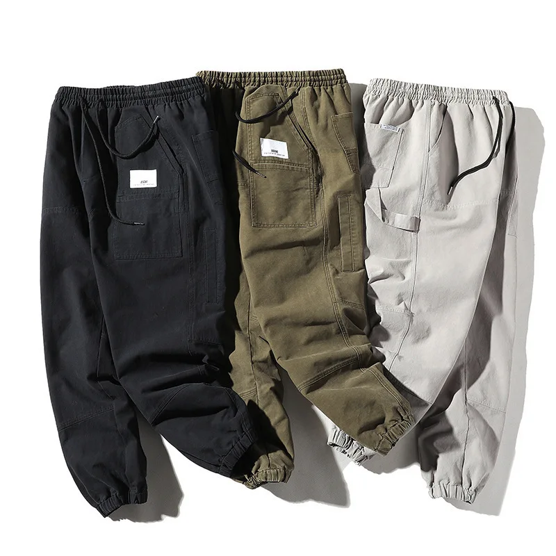 

2019 New Style Japanese-style Popular Brand MEN'S Casual Pants Autumn Loose-Fit Workwear Pants Men's Loose-Fit Beam Leg Harem Me