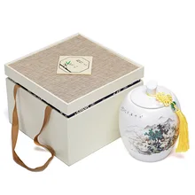 Керамическая чайная коробка круглые коробки для хранения банок коробка для чая упаковка-органайзер контейнер банка с китайским чаем Банка керамическая банка caddes Theedoos