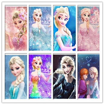 

Diamond Painting Full Round Drill Daimond Painting Snow Queen Anna Cartoon Princess Mosaic Rhinestone Embroidery Gift