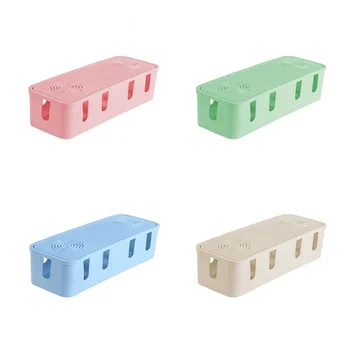 

Household Office Wire Storage Box Power Cord Safe To Charger Desktop Finishing Box Cable Box Plug-in Board Storage Box