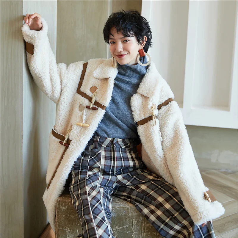 Women Faux Fur Coat Teddy Bear Jacket female Plush Fur Fake Coat Notch Lapels Oversized Winter Coat Plushintage Vintage Jacket