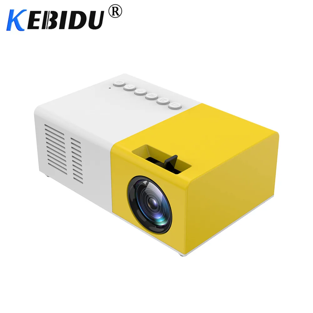 Kebidu Горячая J9 Мини проектор HD 1080P Мини проектор для домашнего проектора для AV USB Micro SD карта USB карманный проектор PK YG-300 хорошее качество