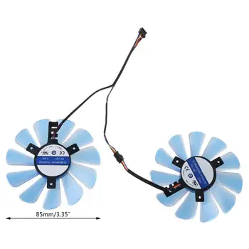 

2Pcs/Set 85mm GPU VGA Cooler Cooling Fan for HIS RX480 RX570 RX470 Graphics Card