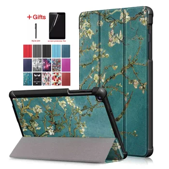 

For Samsung Galaxy Tab A 8.0'' 2019 Tablet Case Slim Magnetic Smart Lightweight PU Leather Cover for SM-P200 SM-P205+ film+ Pen