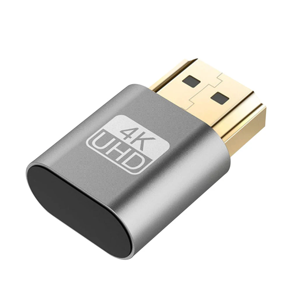 2 шт. 4K HDMI DDC EDID Подключаемая вилка высокого качества мини VGA Виртуальный адаптер