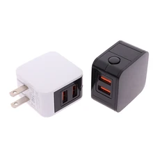 1 шт. светодиодный дисплей 2USB US Plug Интеллектуальный адаптер питания для быстрой зарядки