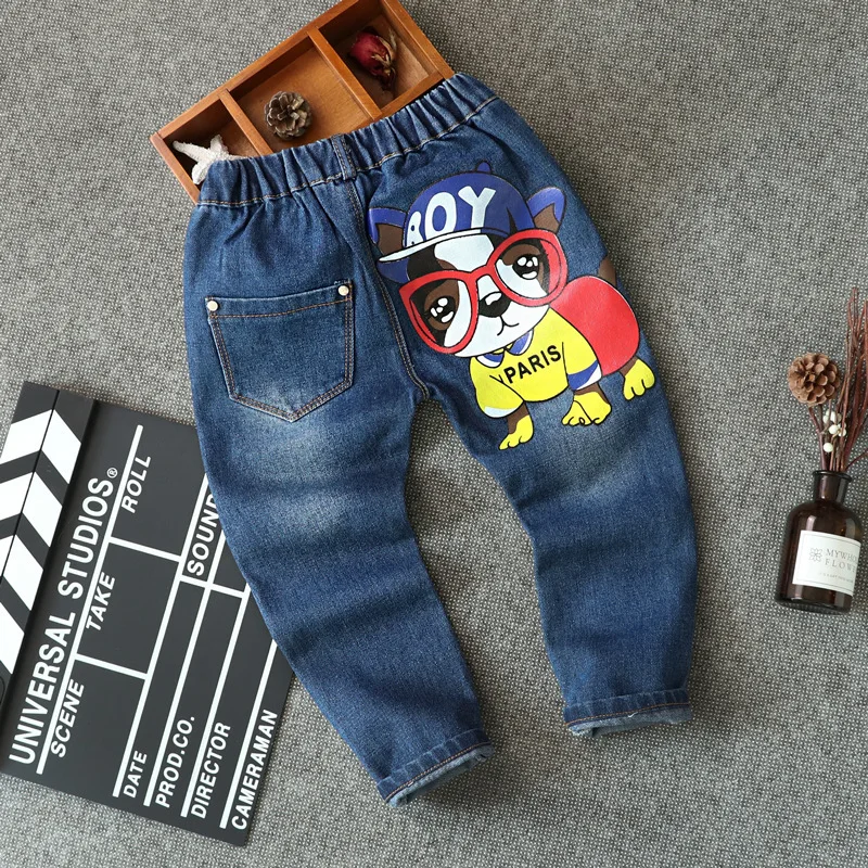 

INS Childrenswear 2019 Spring New Style Men And Women Children Jeans CHILDREN'S Trousers Casual Pants