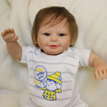 

20'' Series SDK Adorable Reborn Baby Doll Brain-Training Toy For Children Educational Toys Birthday Gift - Cloth Body (SDK-77R1)