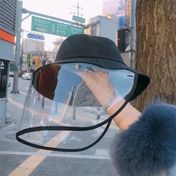 

Anti Pollution Protective Cap Reusable Masks Anti-fog Hat Anti-ultraviolet Isolation Hat Windproof Dustproof Face Head Cover