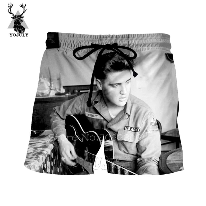 15 Elvis мужские шорты-бермуды masculina 3D Харадзюку мужские трусы летние спортивные штаны уличные хип-хоп камуфляжные шелковые короткие брюки sik - Цвет: 15