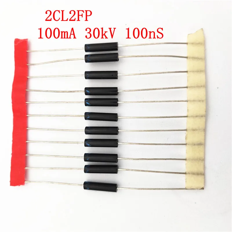 

10PCS High voltage diode 2CL2FP high voltage rectifier silicon stack 100mA 30kV 100nS