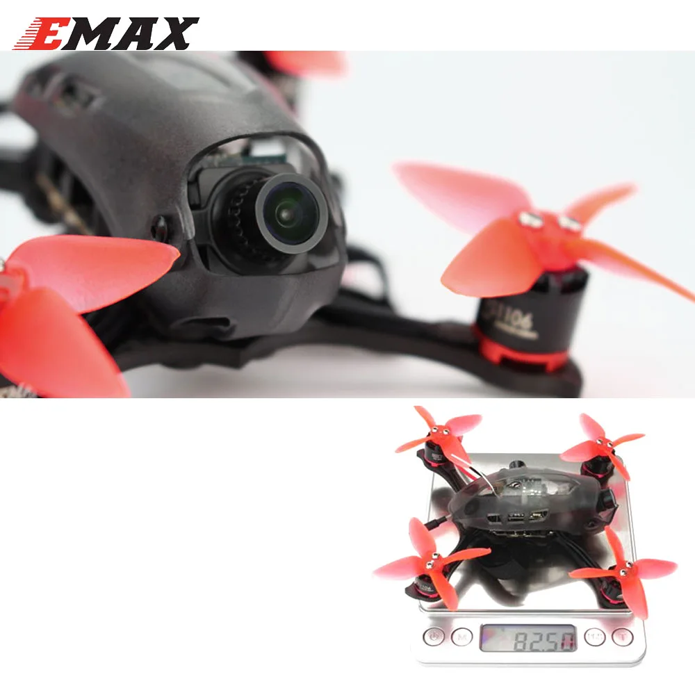 

Hot 1set EMAX Babyhawk Race 112mm With RS1106 5.8g VTX switchable 25/200mw Micro CCD Sensor Camera