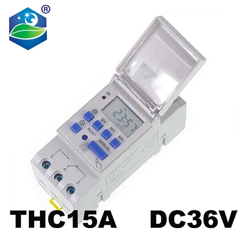 THC15A реле таймера 36VDC 16A LCD din-рейка программируемый цифровой таймер переключатель |