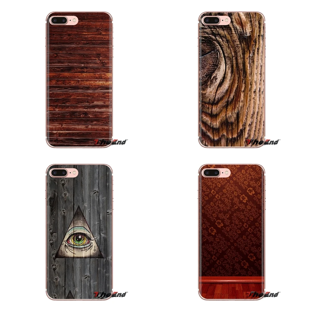 Transparent Soft Shell Covers wooden wall For Huawei G7 G8 P7 P8 P9 Lite Honor 4C 5X 5C 6X Mate 7 8 9 Y3 Y5 Y6 II 2 Pro 2017 |
