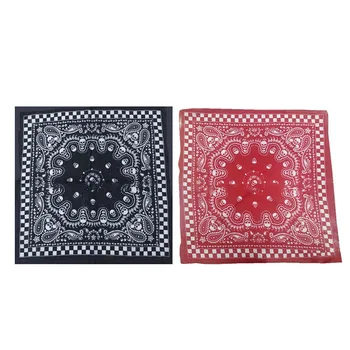 

Rock Skull Head Girls Hair Accessories Bandana Square Scarf Female Bandanas Headwear Fashion Women Hair Tie Band Head Scarf