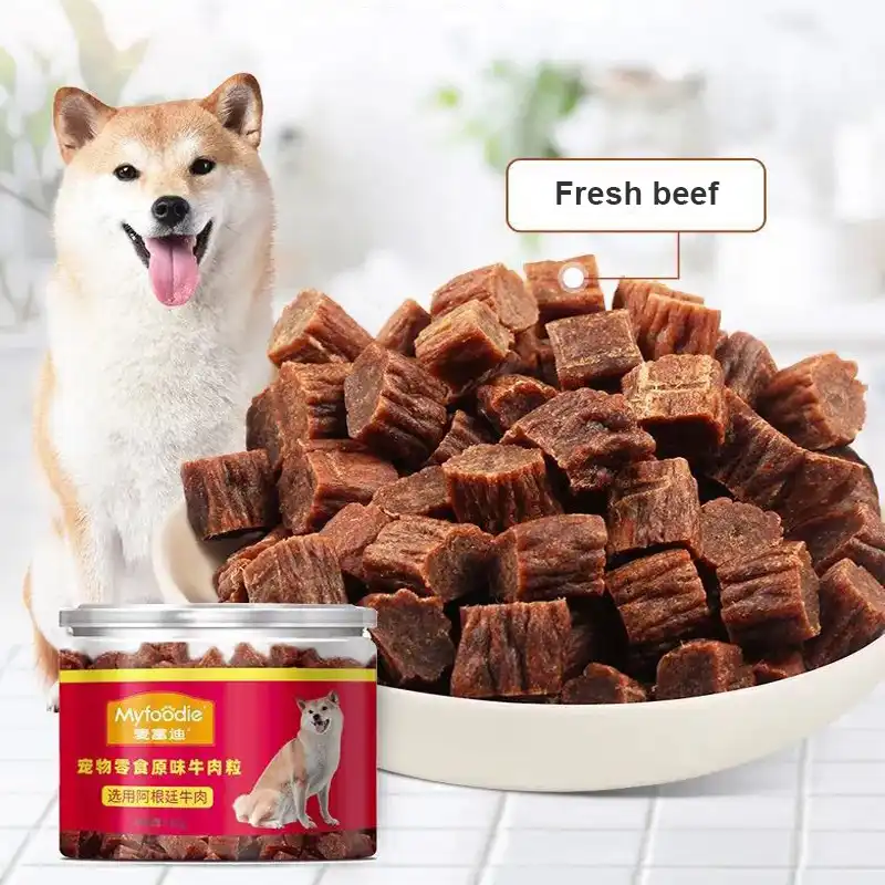 低脂肪犬スナックスノーフレーク牛肉おいしい 100 天然健康肉スナックペットおやつ小中大犬トレーニング報酬 Dog Feeding Aliexpress
