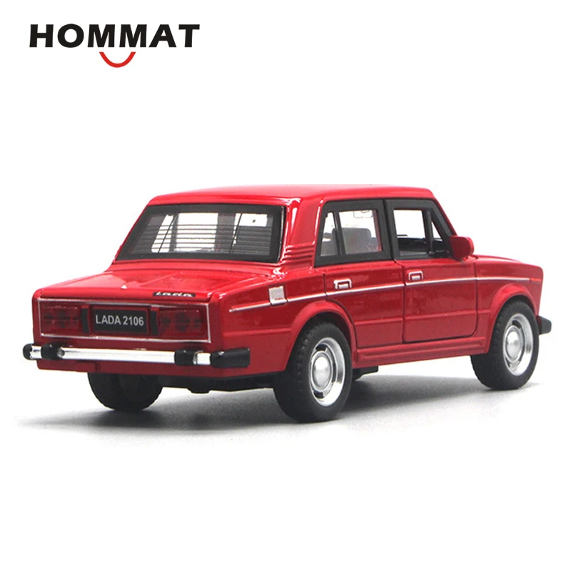 HOMMAT масштаб 1:32 Классическая ВАЗ Лада 2106 модель автомобиля игрушка из сплава