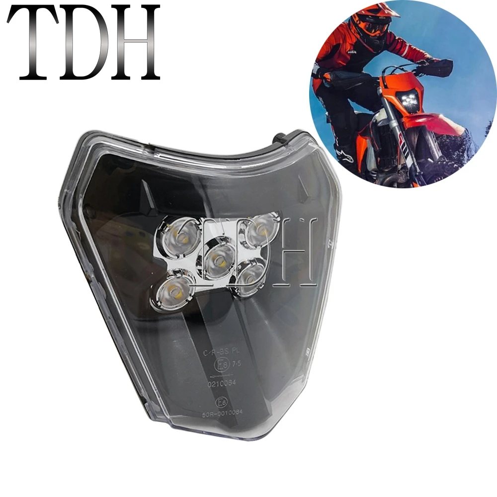 Pour Fe Fc Te Tc 125 250 350 450 Supermoto Phare Phare Enduro Sx F Sx Exc Xc W Xc F Moto De Salete Led Lampe Frontale Aliexpress
