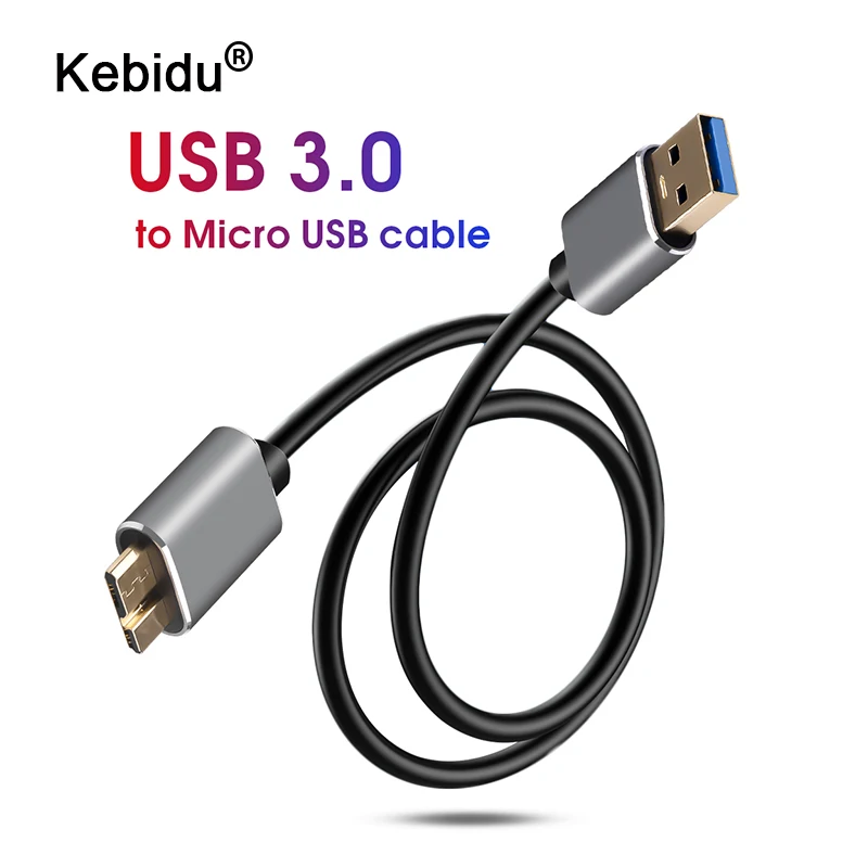 Кабель для внешнего жесткого диска kebidu 1 м USB 3 0 тип A к Micro B Samsung S5 Note3 HDD кабель