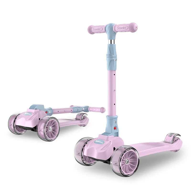 Kids Scooter Light Foldable Tricycle Scooter Adjustable Height Three-Wheels Skateboard 3 In 1 With Seat Doki Toy 2021 6 Kids Scooter Light Foldable Tricycle Scooter Adjustable Height Three-Wheels Skateboard 3 In 1 With Seat Doki Toy 2021 6