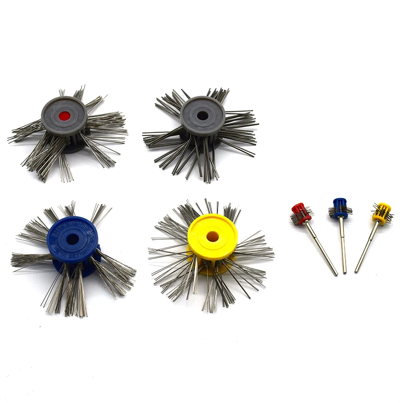 

1PCS Mounted Matt Brush Gold Silver Metal Jewelry Mounted Matt Brushes Steel Wire 0.2/0.3/0.45/0.6/0.8/1.0MM