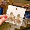 Pendientes de lujo con forma de flor de circón para mujer, aretes de cristal de abeja 14K, anillos de compromiso de Conjunto de joyas de oro Real ► Foto 3/6