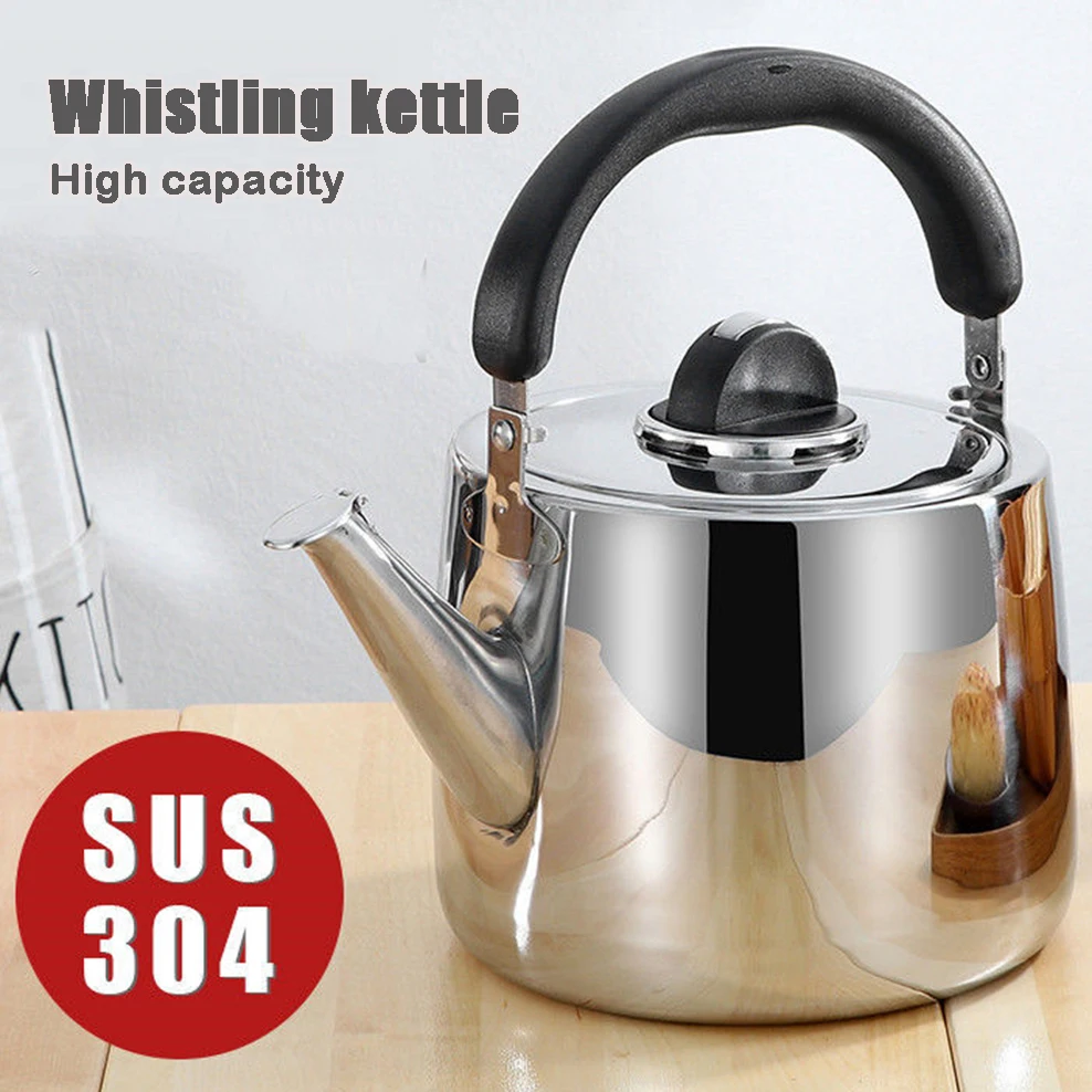 Large Capacity Kettle Stainless Steel Gas Stove Kettle Beeping Kettle -  AliExpress