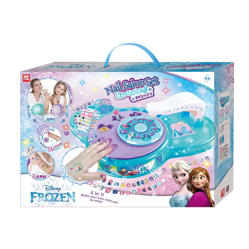 Disney Новые Девушки Замороженные 2 принцесса татуировки ногтей стикер косметика макияж коробка набор Красота Мода игрушки наклейка для детей подарок