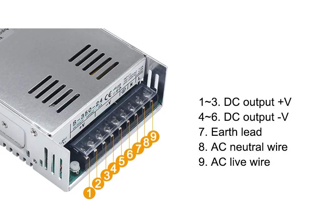 amplificador de potência LED, SMPS, 350W, S-350,