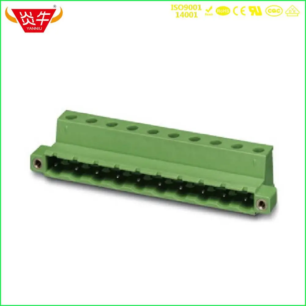 Conector Plug-in Terminal Block 2edgkrp Milímetros 2pinphoenix Contact Degson 12pin Gic 25 Stgf Kefa Kf2edgrkp 7.5 2p12p Pcb