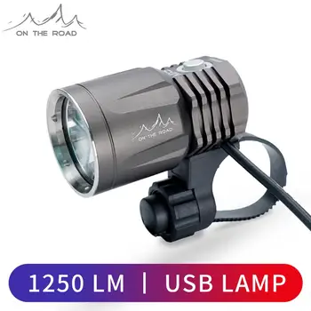 

ON THE ROAD MX5-BL headlights strong light night riding rechargeable bicycle light USB mountain bike lamp