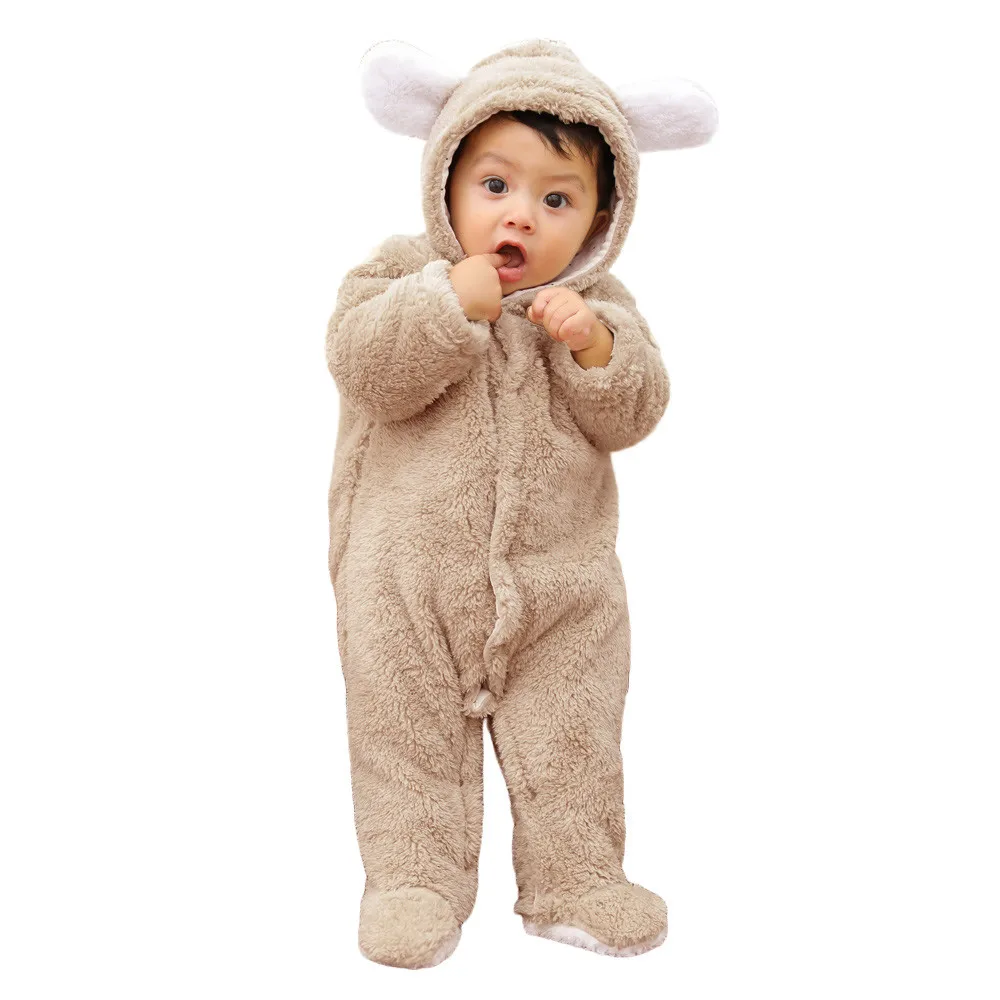 fluffy baby romper