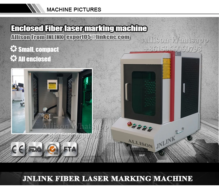 All enclosed fiber laser marking machine 20W 30W 50W-1