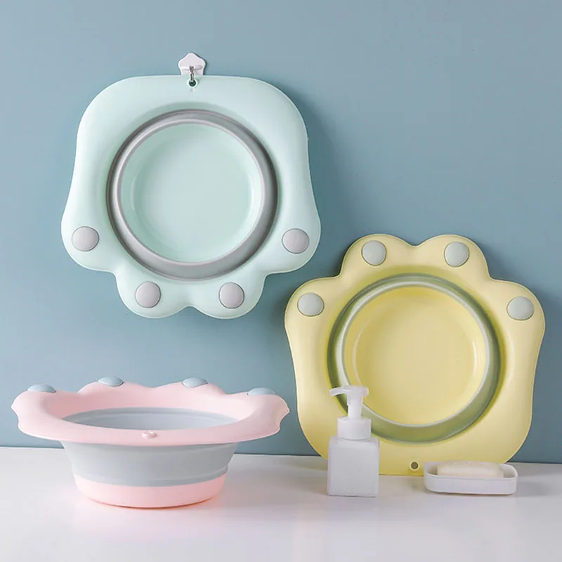 

Foldable Washbasin Household Plastic Small Baby Portable Large Laundry Tub Bathroom Bath Footbath