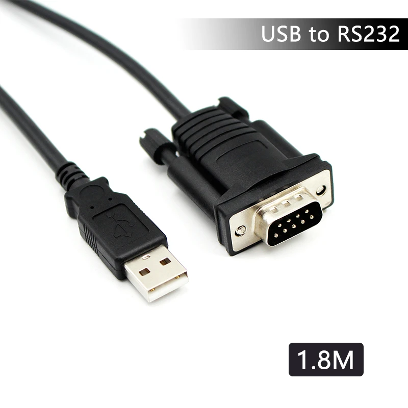 Wiistar USB to RS232 Serial Port 9 Pin Serial Cable 1.8m COM Port Adapter  Converter Supports for Windows 8 No CD