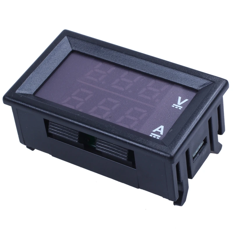 Промо-акция! DC0-100V 10A светодиодный DC двойной дисплей цифровой измеритель напряжения тока головка с тонкой настройкой