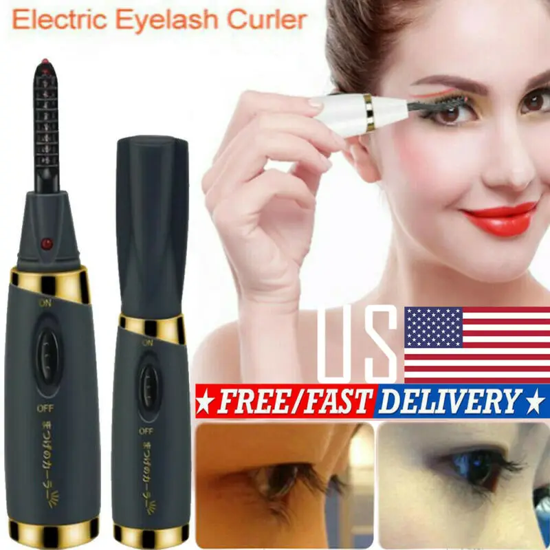 

NEW Electric Heated Eyelash Curling Long Lasting Eye Lashes Curler Makeup Tool