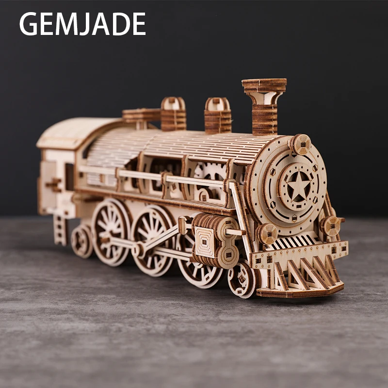 Локомотив Prime Steam Express Деревянный 3D пазл наборы для рукоделия проект модели