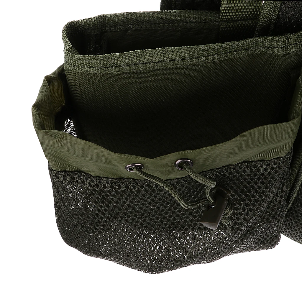 Fishing Seat Box Backpack Fishing Camping Tackle Bag Seat Box Bag Army Green