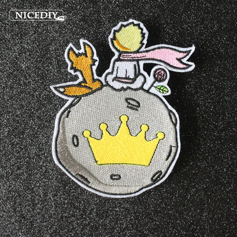 

Nicediy The little Prince Patches Embroidered Patches For Clothing Cartoon Patch Iron On Patches On Clothes For Kid Washable DIY