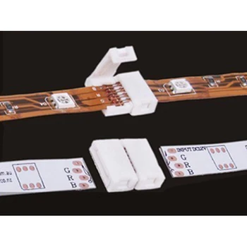 

LEDLUX CL0758 4 PCs Led connector 10mm to join two reels Smd RGB 5050 without soldering