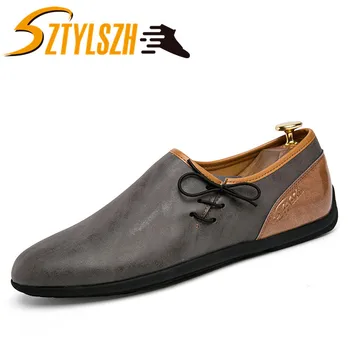 

Spring Autumn Men Handmade Retro Fashion Shoe Male Dress Shoes Men Casual Shoes Comfortable breathable Trend Shoes Moccasins