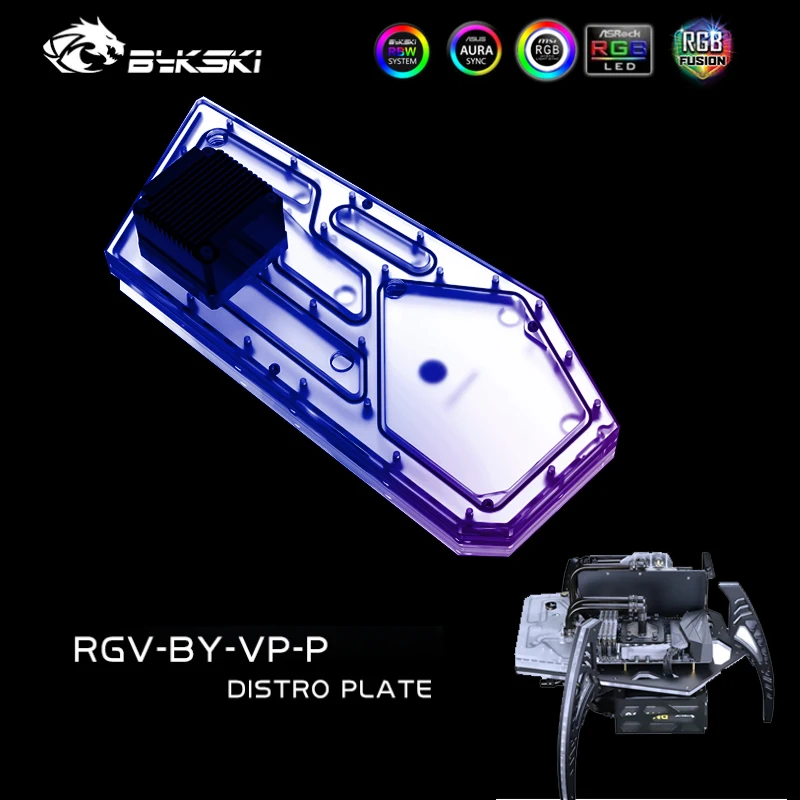 Bykski RGV-BY-VP-P RGB дисплей для COBRA NAVIGATOR ITX ATX чехол батарейный блок с водяным