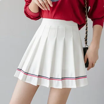 

Women pleated skirt Preppy Style 2020 spring summer new Above Knee Mini High waist skirt fashion female clothing Cheerleading